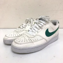 ナイキ コート ビジョン ロー 25.0 ホワイト グリーン コートスニーカー