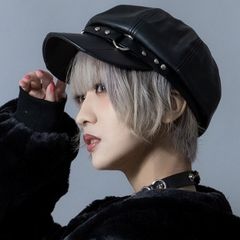 pium』ロゴチャームツイルキャスケット - メルカリ