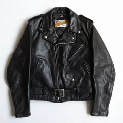 小型バックル＆レア品番118！オイルドレザー！ショットダブルライダース38黒 小型バックル！激レア品番118！オイルドレザーモデル！ショットダブル