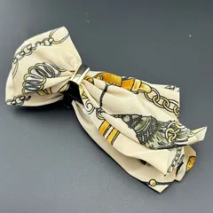 【新品】 定価2310円 ヘアアクセサリー バナナクリップ リボン ベージュ レディース キレイ 上品◆