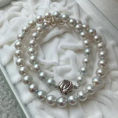 『本真珠』 あこや真珠 ネックレス 照り強 silver 8.0~8.4mm