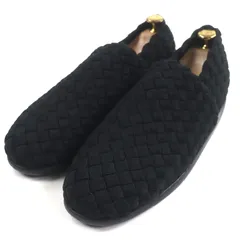 極美品▼ボッテガヴェネタ 667227 PLAT プラット ファブリック イントレチャート 2WAY サンダル スリッポン ブラック 39 保存袋付 メンズ 極美品▽BOTTEGAVENETA ボッテガヴェネタ 667227 PLAT プラット