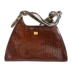 Z1606 Falchi new york ファルチニューヨーク ハンドバッグ ブラウン レディース