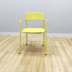 廃盤 IKEA REIDAR チェア イス アルミ製 ガーデンチェア イエロー
