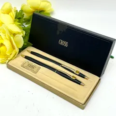 CROSS アメリカ文房具 ボールペン シャープペン 2本セット 箱付き FY88