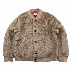 ユニクロ イネス コラボ ボア フリースジャケット フロントボタン レディース Lサイズ ブラウン ベージュ