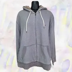 TOMMY HILFIGER　トミー ヒルフィガー　パーカー　グレー　メンズ　裏起毛　ポケット　フード　フーディー　ワンポイント