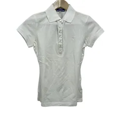 Burberry Blue Label(バーバリーブルーレーベル) 半袖ポロシャツ サイズ38 M レディース美品  - 白