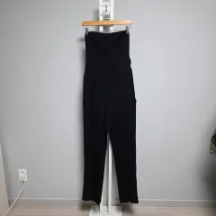 Theory ブラック チューブトップ オールインワン パンツ