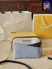 【今日特価】MK エムケイ ジェットセットトラベル シリーズ クラシックデザインで十字?レザーを使用、長い肩?付き