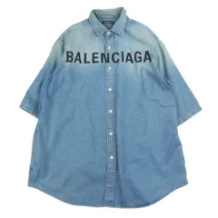 即決価格⭐️BALENCIAGA⭐️デニムシャツ　赤ロゴ　レア 2025年最新】バレンシアガ デニムシャツの人気アイテム - メルカリ
