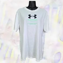 UNDER ARMOUR アンダーアーマー　半袖シャツ　白　メンズ　伸縮性あり　丸首　襟なし　Tシャツ　カジュアル　夏服