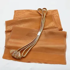 ［5953］帯締め 帯揚げ セット 草花道長文様 正絹 着物 帯絞め