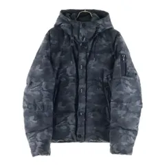 Nishikawa Down (ニシカワダウン) NANO UNIVERSE 別注 ナノユニバース カモフラ 迷彩総柄 フーデッド ジップアップ ダウンジャケット グレー NUC74DW1350TS