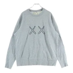 KAWS (カウズ) ×UNIQLO SESAME STREET ユニクロ セサミストリート フロント刺? クルーネックスウェット グレー