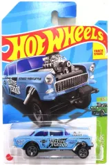 【中古】ミニカー 1/64 ’55 CHEVY BEL AIR GASSER(ライトブルー×ブラック) 「Hot Wheels HW GASSERS」 [HKK26]