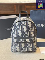 【今日特価】DIOR ディオール オブリーク レターキャンバスリュックサック 大きなロゴデザインで活力的なファッション