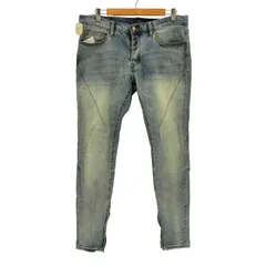 ミニマル mnml 裾ジップ スキニーデニムパンツ メンズ  34