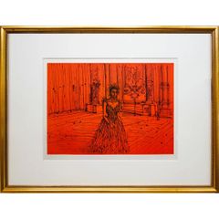 絵画 油彩画 F6号「帆船」手描き 額付き 油絵 肉筆 海洋画 風景 開運