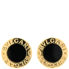ブルガリ BVLGARI ピアス ブルガリブルガリ K18YG オニキス イエローゴールド 18K 750 18金 オニキス 黒 ブラック 【中古】