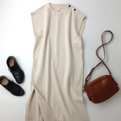 FIL DE FER フィルデフェール ロング ジレ ワンピース ベスト Free アイボリー系(71Y＋8024)25F