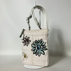 2510-442｜美品｜コーチ ミニシグネチャー ショルダーバッグ ホワイト