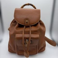 GUCCI y2k backpack archive leather brown - メルカリ