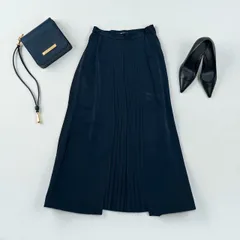 美品　COMME CA DU MODE コムサデモード　ネイビー　スカート　セレモニー　卒業式　発表会　フレアスカート　S