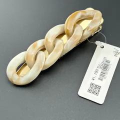 【新品】定価1100円 ヘアアクセサリー ヘアクリップ ゴールド カラー ツイスト デザイン 大きめ レディース キレイ◆