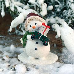 スワロフスキー スノーマン親子 雪だるま クリスタル - メルカリ