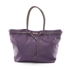 PRADA プラダ ロゴジャガード ハンドバッグ デニム レザー BR3682