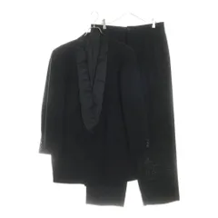 GIORGIO ARMANI (ジョルジオアルマーニ) セットアップ タキシードスーツ ウールショールカラー ダブルブレスト 2B テーラードジャケット 2タック サイドライン スラックスパンツ 721220