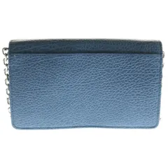 Maison Margiela (メゾンマルジェラ) チェーンウォレット 二つ折り長財布 ブルー レザー ポシェット SA3UI0008