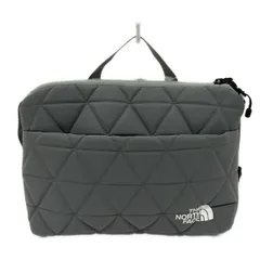 THE NORTH FACE(ノースフェイス) ハンドバッグ美品  ジオフェイスポーチ NM32356 グレー エンボス加工