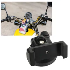 コンパクト スマホホルダー マグネット式 バイク 挟むだけ 角度調整 カメラマウント 多用途 多機種 バイク用 磁石 超強力 スマホスタンド 携帯 360度回転 