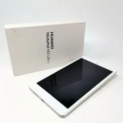 HUAWEI 本体のみ　MediaPad M3 lite S 初期化済み　OS難あり　ホワイト　箱あり　管理番号KKVNKO3348のサムネイル