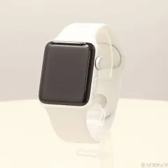 〔中古品〕 Apple Watch Series 3 GPS 38mm シルバーアルミニウムケース ホワイトスポーツバンド【247】