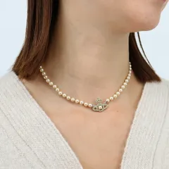 ■Vivienne Westwood ヴィヴィアン ウエストウッド ネックレス 6301011P OLYMPIA PEARL NECKLACE オリンピア パール ブランドBOX入り オーブ チョーカー ギフト プレゼント