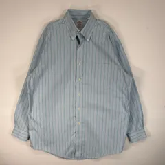 古着 ブルックスブラザーズ Brooks Brothers 長袖シャツ ストライプ 胸ポケ MADISON L  ブルー系 マルチカラー メンズ