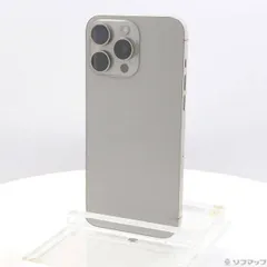 〔中古品〕 iPhone15 Pro Max 256GB ナチュラルチタニウム MU6R3J／A SIMフリー【348】