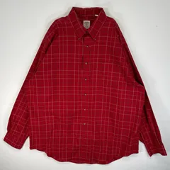 古着 ブルックスブラザーズ Brooks Brothers 長袖シャツ チェック 346 胸ポケ XL  レッド系 マルチカラー メンズ