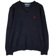 古着 ラルフローレン Ralph Lauren POLO by Ralph Lauren Vネック ラムウールニットセーター メンズL相当/eaa595274