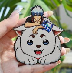 銀魂 坂田銀時 定春 ピンバッジ - メルカリ