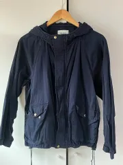 ニコアンド フード ジップアップ ジャケット ネイビー COLOR