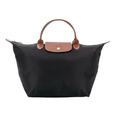 WJ117 【バッグ】LONGCHAMP ロンシャン ハンドバッグ ミニトートバッグ 折り畳み可能 ナイロン レザー ブラウン 黒 ブラック4548962731755