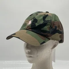 KO3528□Ralph Lauren ピンクポニー キャップ カモ 迷彩 フリーサイズ レア