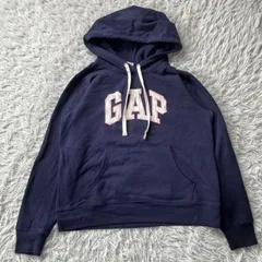 ギャップ GAP パーカー スウェット トップス ネイビー フーディー 紺色 古着 4087