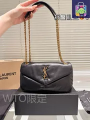 【今日特価】YSL 2025 SS CALYPSO キャリプソ バッグ 羊皮 ヒューマンヘアークォイル 24×13cm-WTO輸入2