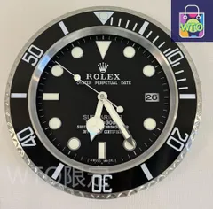 サブマリーナ　ブラック掛け時計　非売品 ロレックス ROLEX 掛け時計 サブマリーナブラック-WTO輸入 - メルカリ