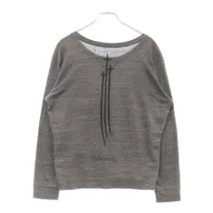 CHROME HEARTS (クロムハーツ) RS3クロスプリント 長袖Tシャツ グレー 